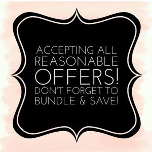 BUNDLE & SAVE! Accepting all reasonable offers!